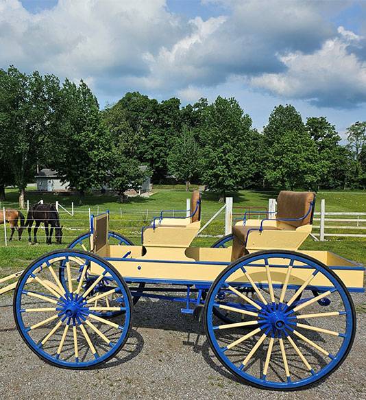 Spring Wagon carriage type used by Marion Carriage for their carriage rides in Marion, IL